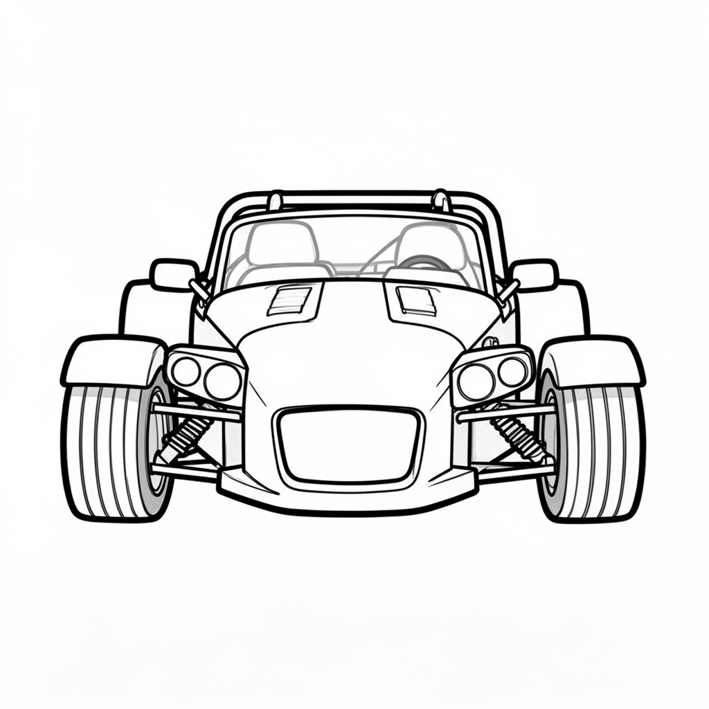 Anteprima dell'ultima pagina da colorare nel tema Donkervoort