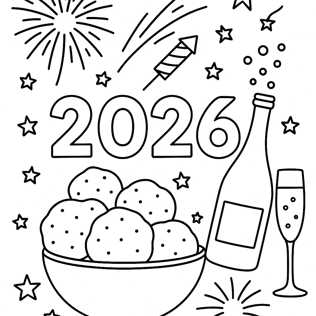 2026, oliebollen e fuochi d'artificio