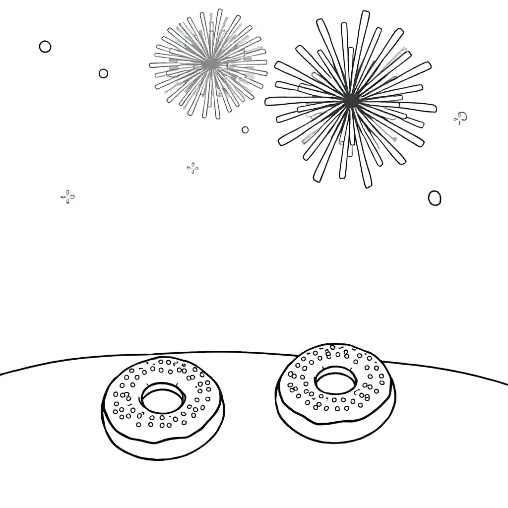 2026, vuurwerk, sneeuw, oliebollen