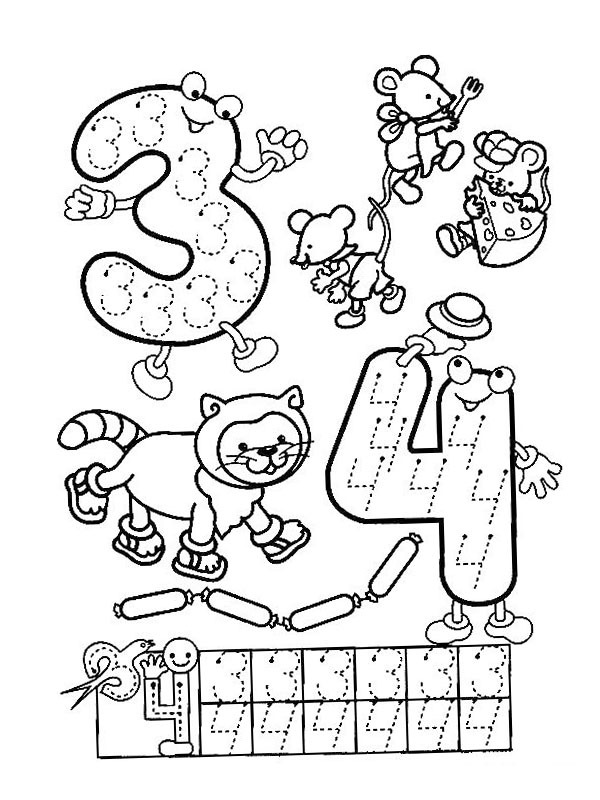 3 og 4 lærer at skrive