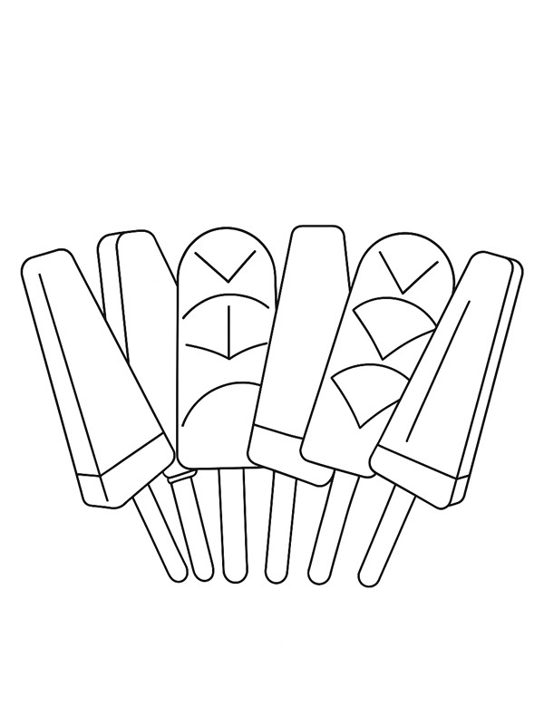 6 popsicles