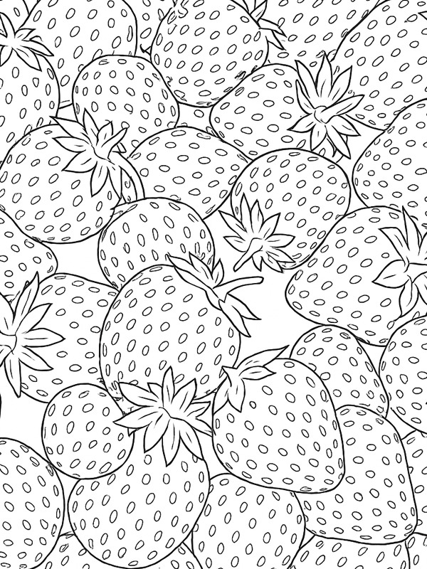 Strawberries background