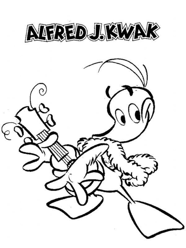 Alfred Jodocus charlatan avec guitare