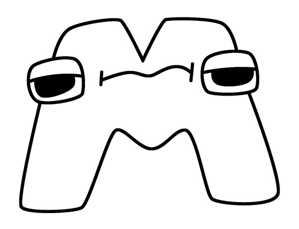 Alfabet Lore Bogstav M