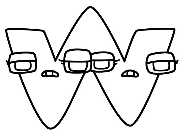 Alfabet Lore Bogstav W