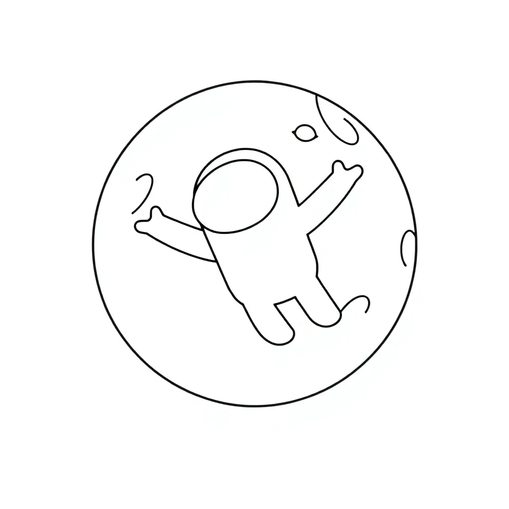 Among, ruimte, personage, spel, black