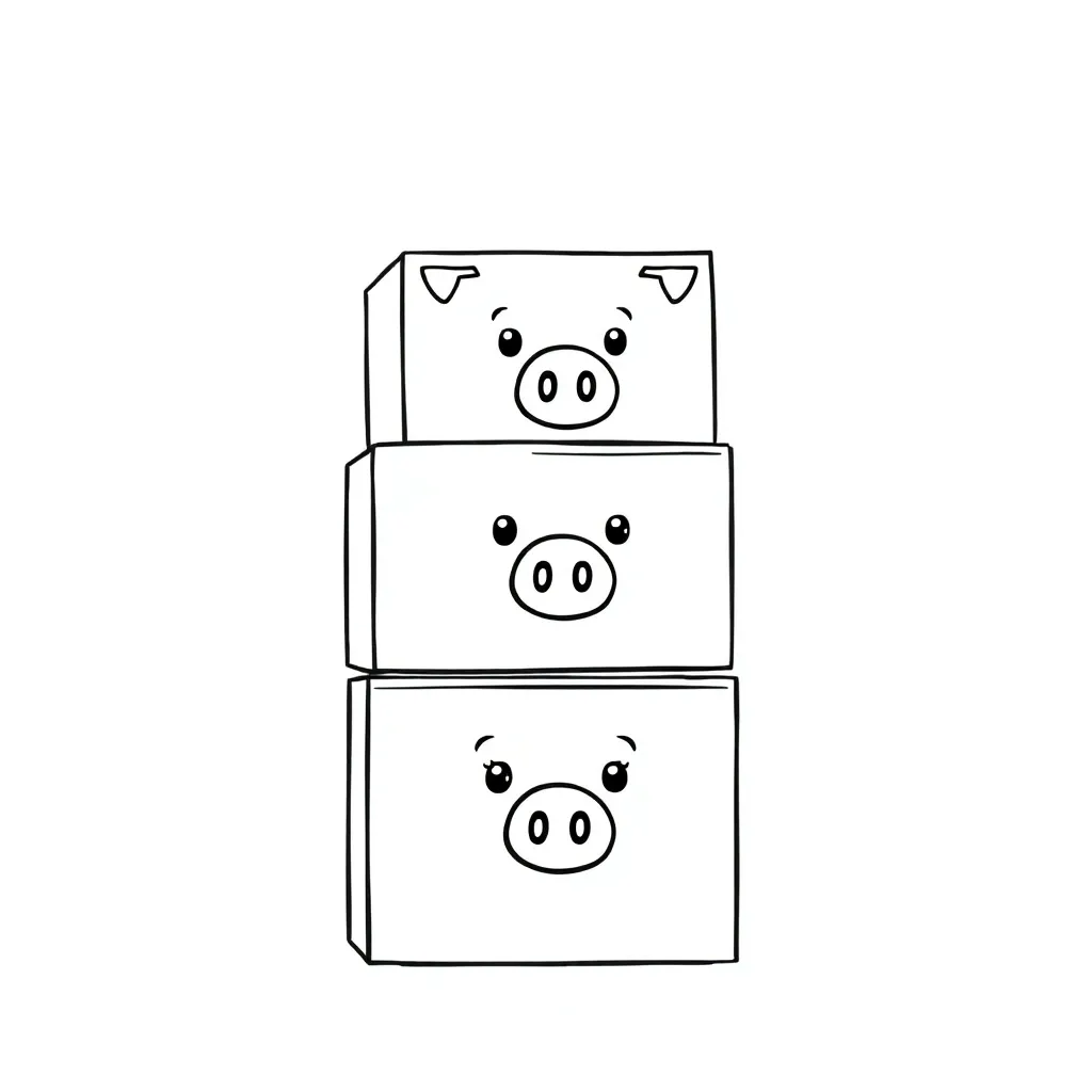 Angry voegel Varkens Gestapelte Cartoon-Spiele