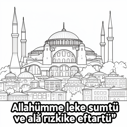 Aya sofya moskee met Istanbul uitzicht