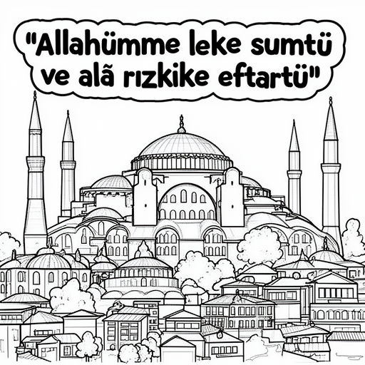 Aya-Sofia-Moschee mit Blick auf Istanbul