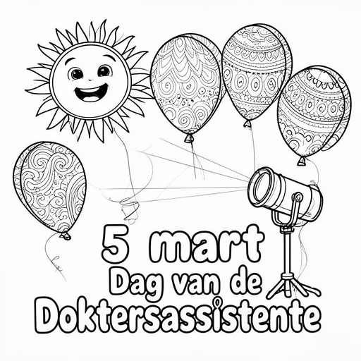 Ballonger, sol, strålkastare