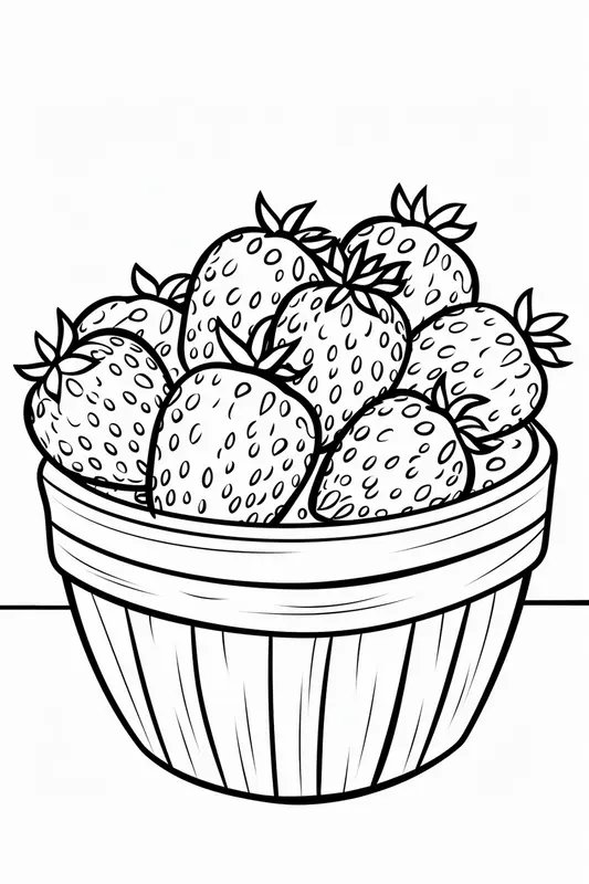 Basket Full Of Strawberries