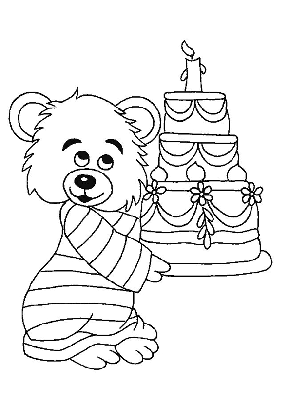 Niedźwiedź z ciastem