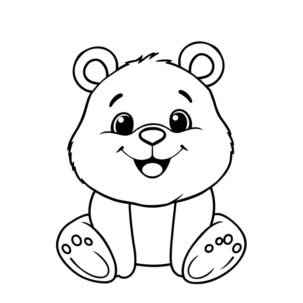 Bear Wild Nature Cartoon Cute