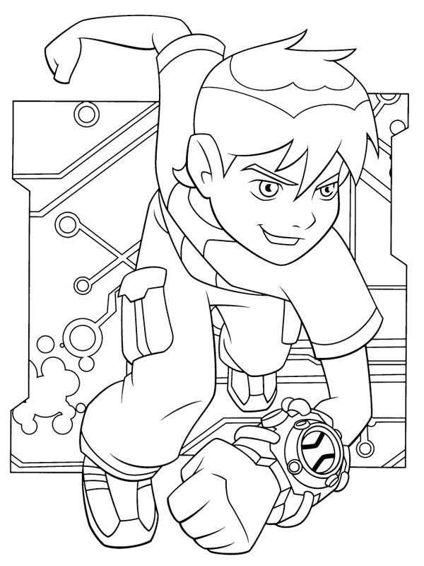 Ben Tennyson met zijn Omnitrix