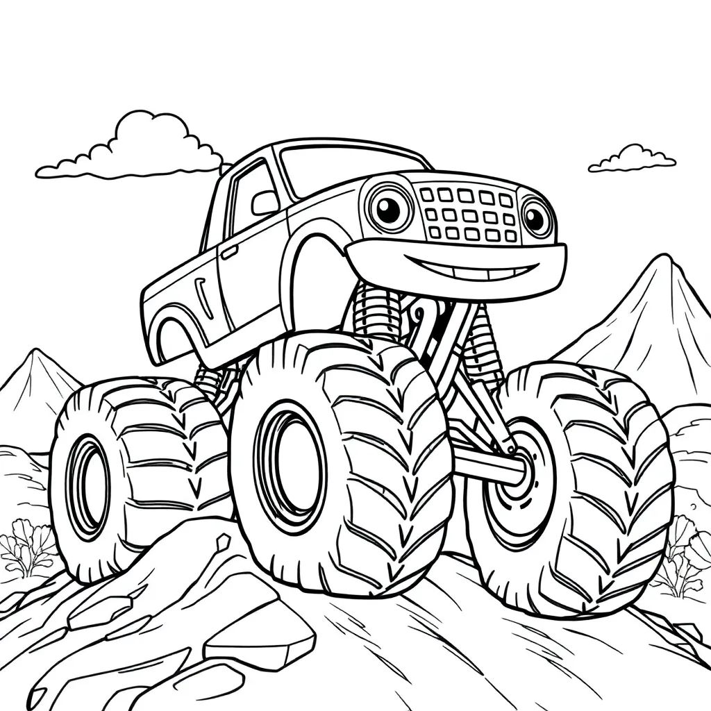 Blaze Monster Wheels Vehicle Cartoon Adventure