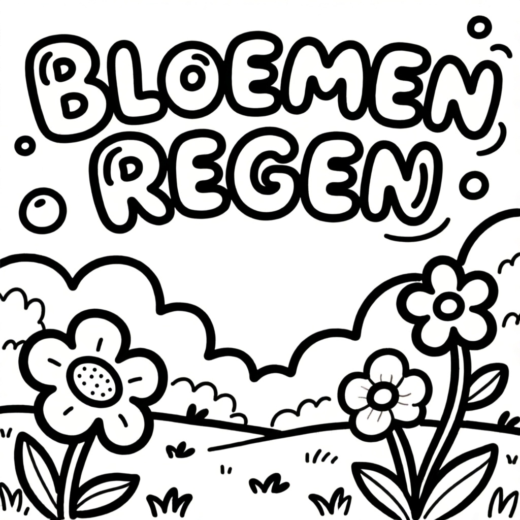 Blomster, der falder som regndråber fra himlen