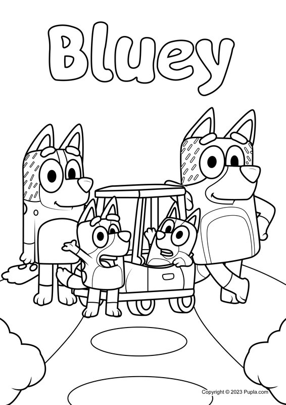 Foto di famiglia Bluey