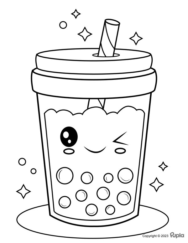Boba Tea Winking
