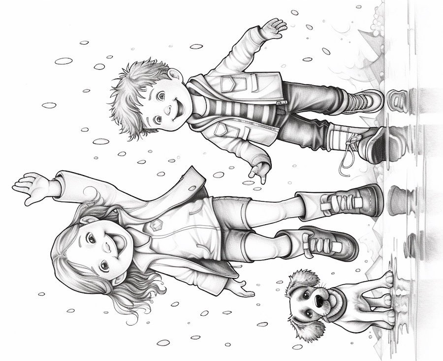 Jugar afuera bajo la lluvia