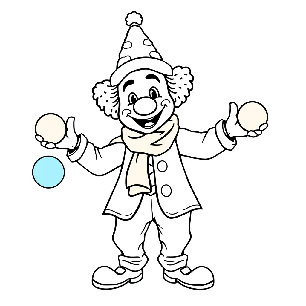 Bumba Clown Juggling Circus Cheerful