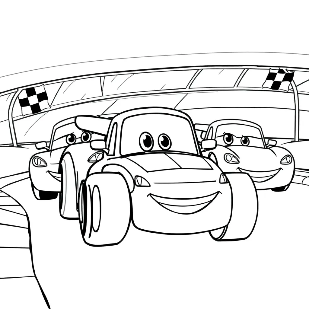 Voitures Voiture de course Dessin animé Sport automobile Animation