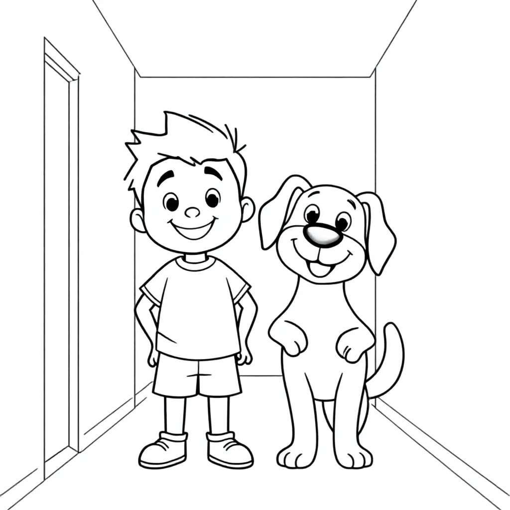 CHARLIE EN VAGGI IN DE HAL