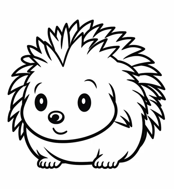 Cute And Simple Hedgehog