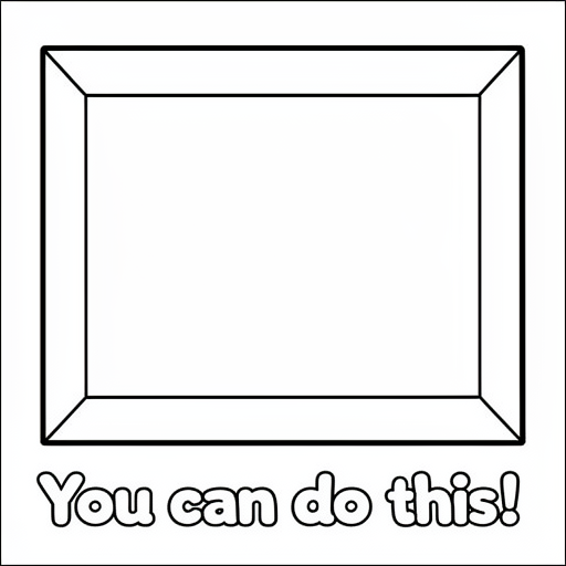 Teksten er stor med en ramme omkring