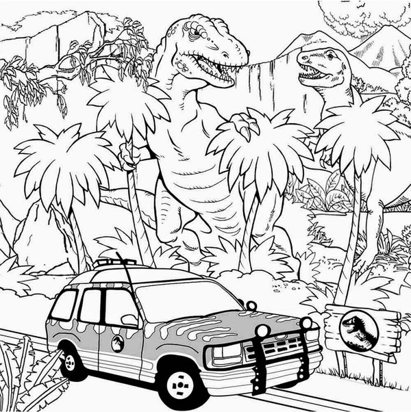 Dinosaurier-Jurassic-Park-Auto