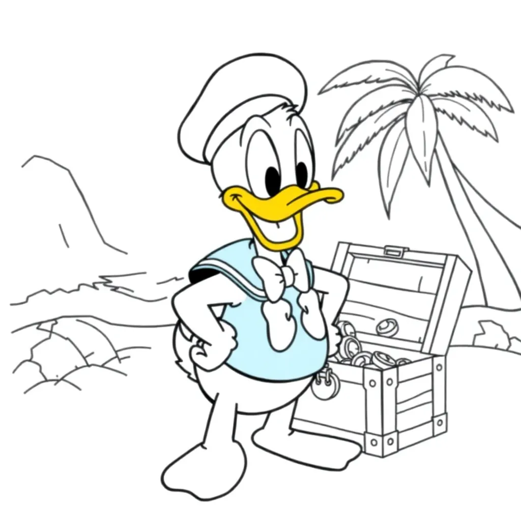 Donald Duck Disney-Cartoon-Charakter-Cartoon-Abenteuer