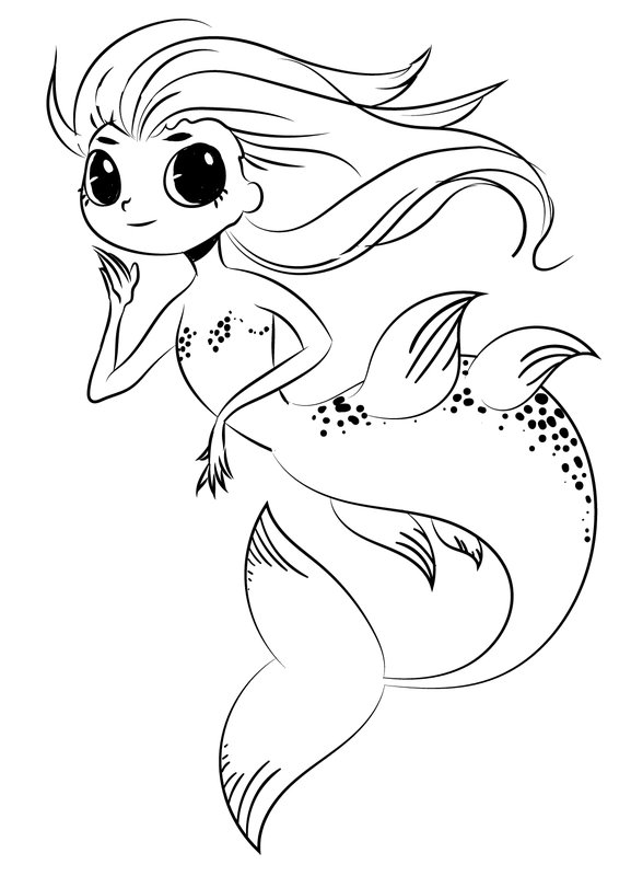 Enkel Mermaid sod