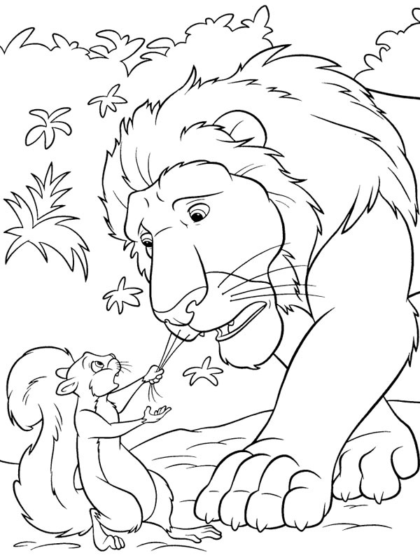 Wiewiórka Benny i lew Samson