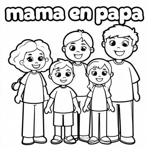 Une famille de 5 personnes