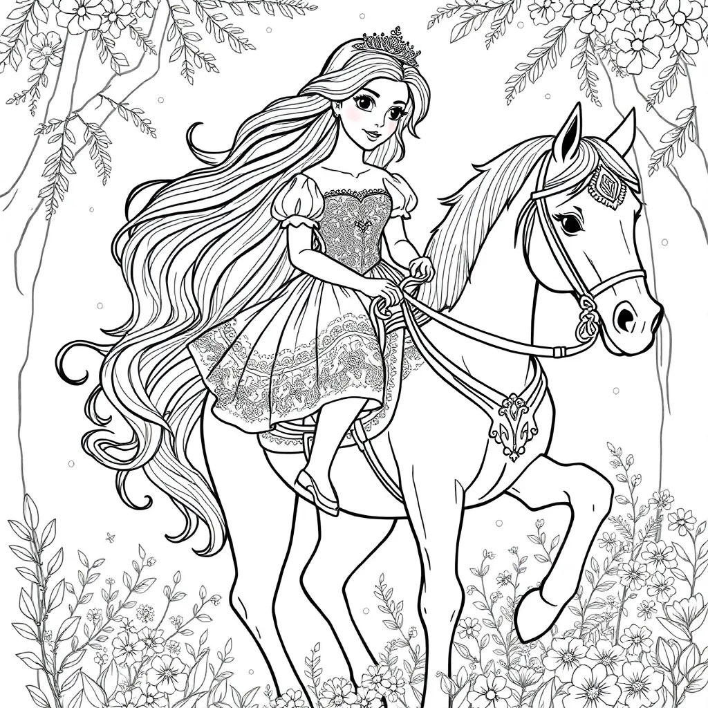 A princess On A Horse