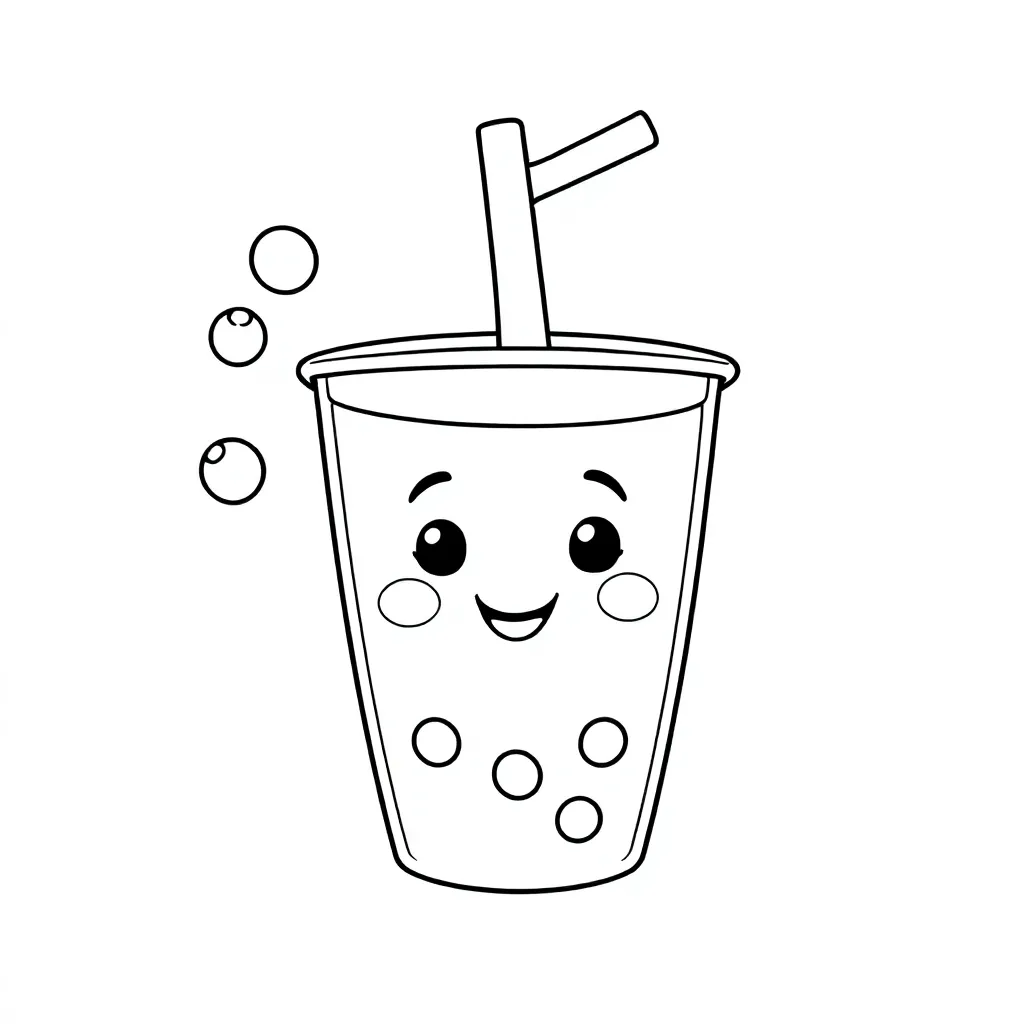 A cute bubble tea