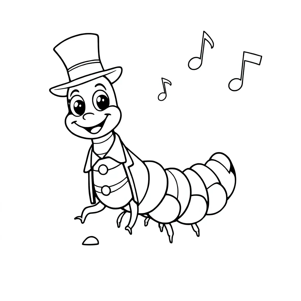 Urocza, zabawna stonoga w eleganckim kostiumie