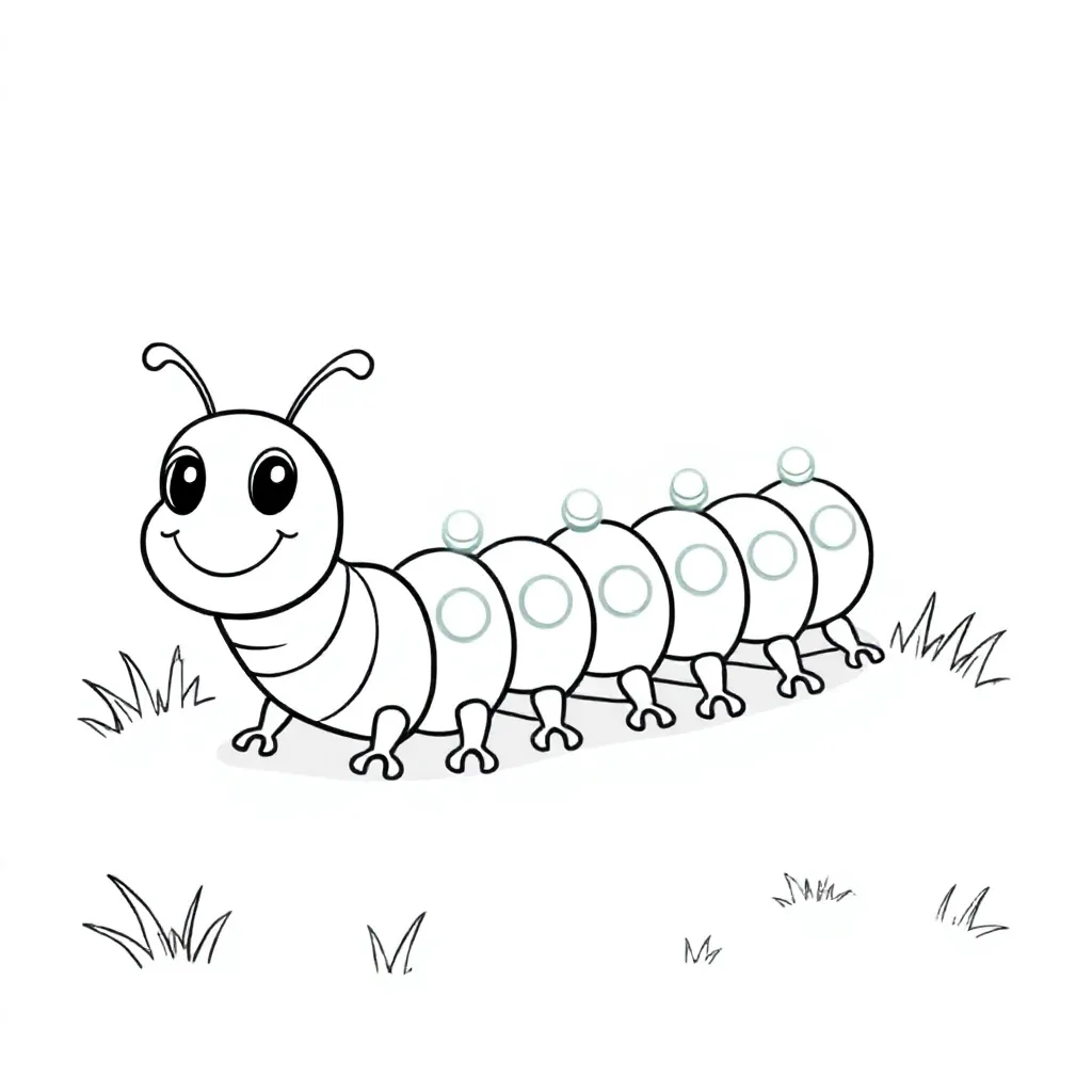 Urocza, zabawna stonoga ze światłami