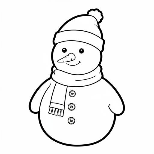 Un pupazzo di neve con sciarpa e cappello