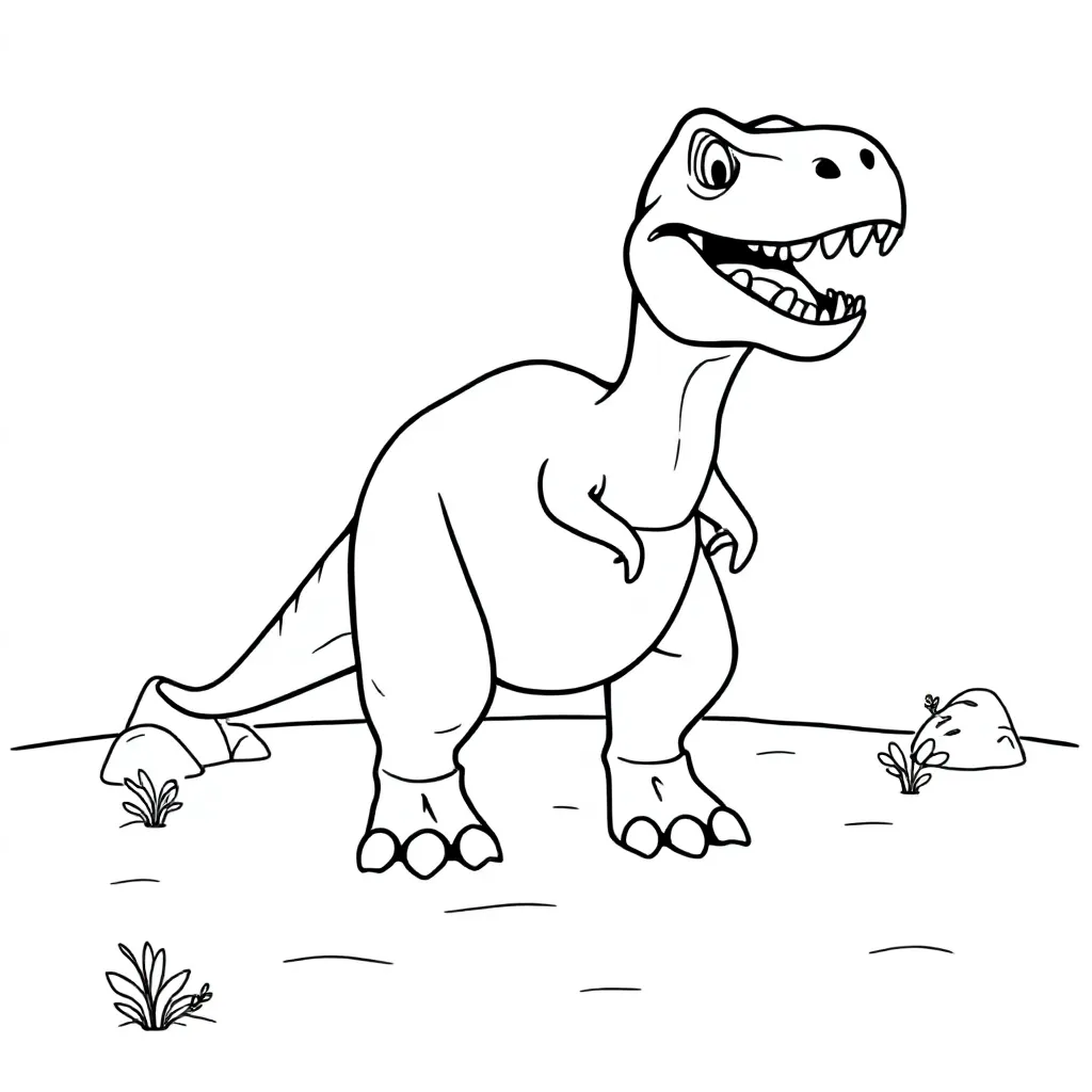 Ein robuster Dinosaurier-T-Rex