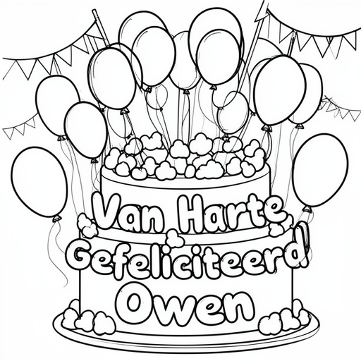 A super festive cake and lots of beautiful balloons and cakes