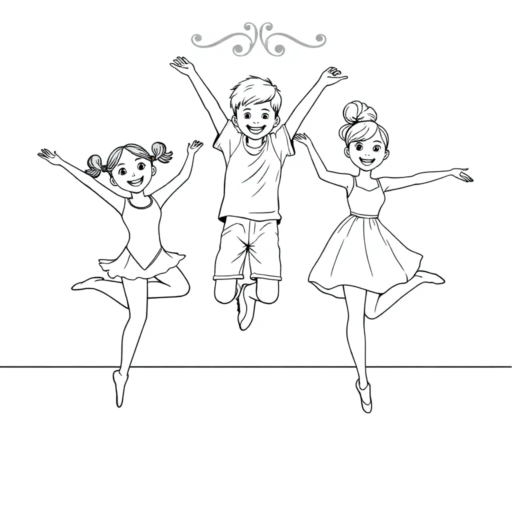 Ein Teamfoto vom Tanzen