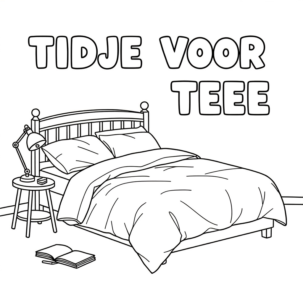 EEN TWEEPERSOONSBED MET VERFROMMELDE LAKENS