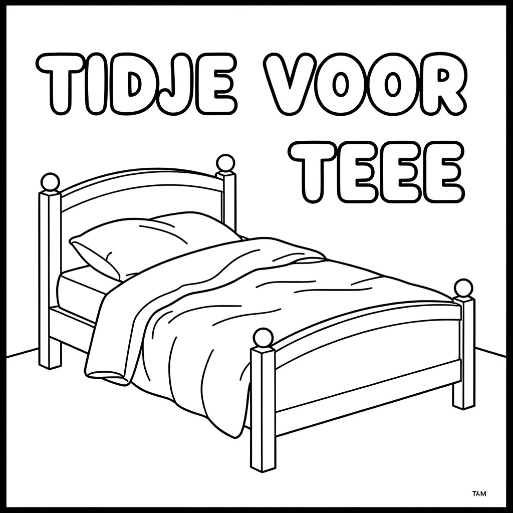 EEN TWEEPERSOONSBED MET VERFROMMELDE LAKENS