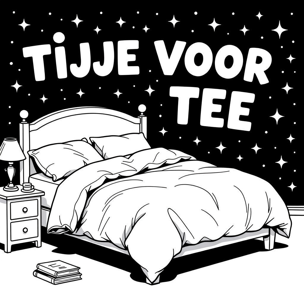 EEN TWEEPERSOONSBED MET VERFROMMELDE LAKENS