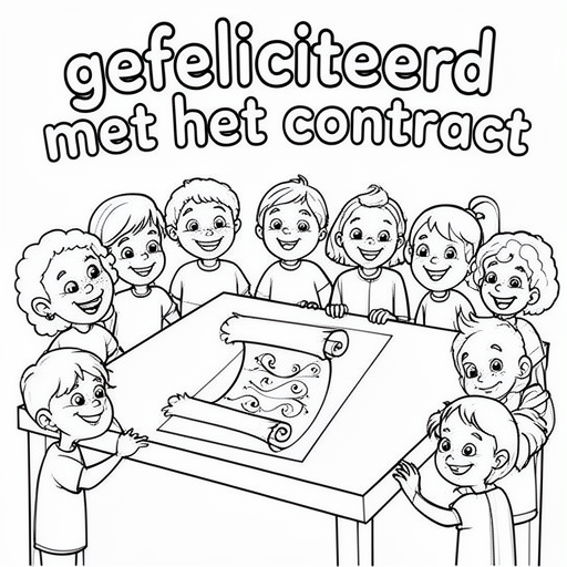 Un foglio di carta su un tavolo con un ricciolo sulla carta e 10 persone felici al tavolo