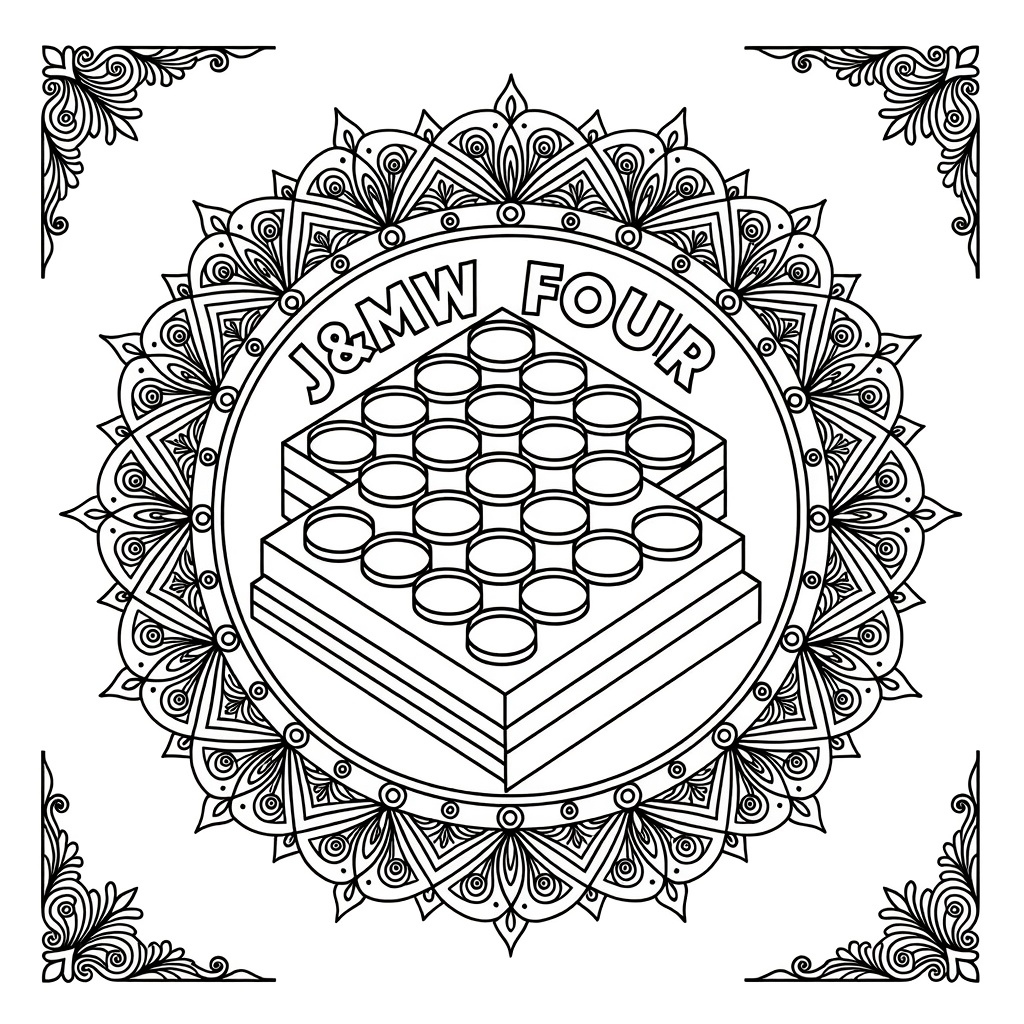 En fire på række tavle med teksten i