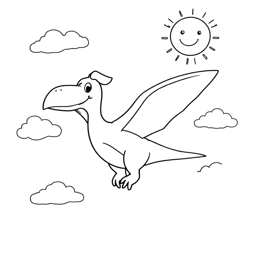 Ein fliegender Dinosaurier