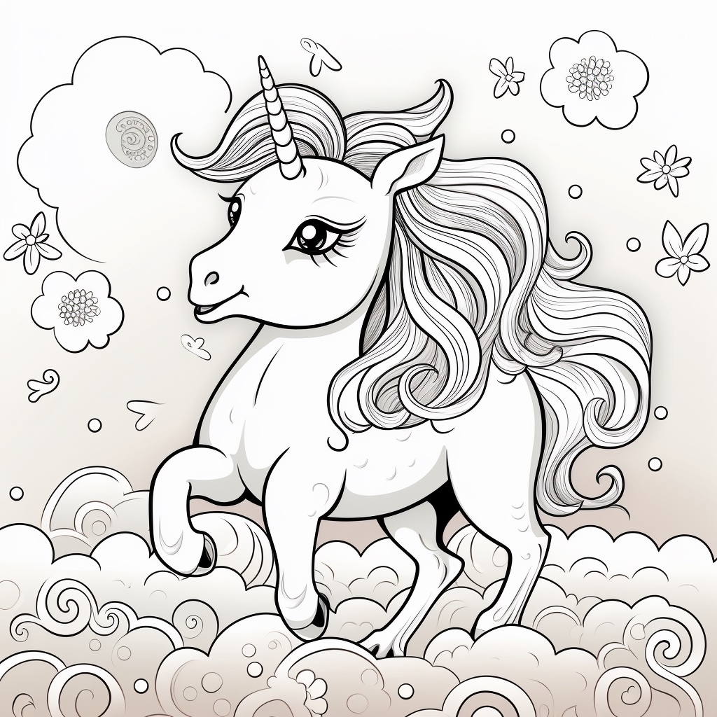 Enhjørning i skyerne