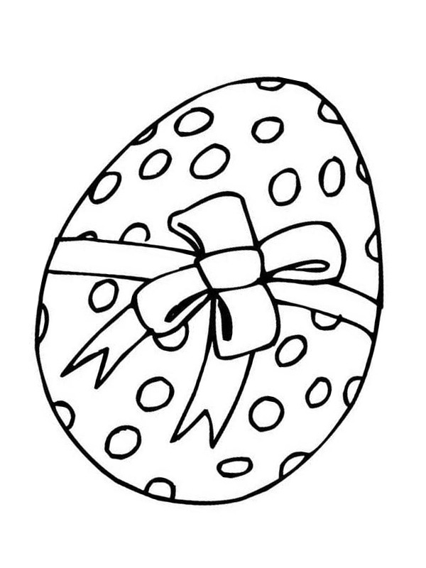 Muna koristeltu rusetilla