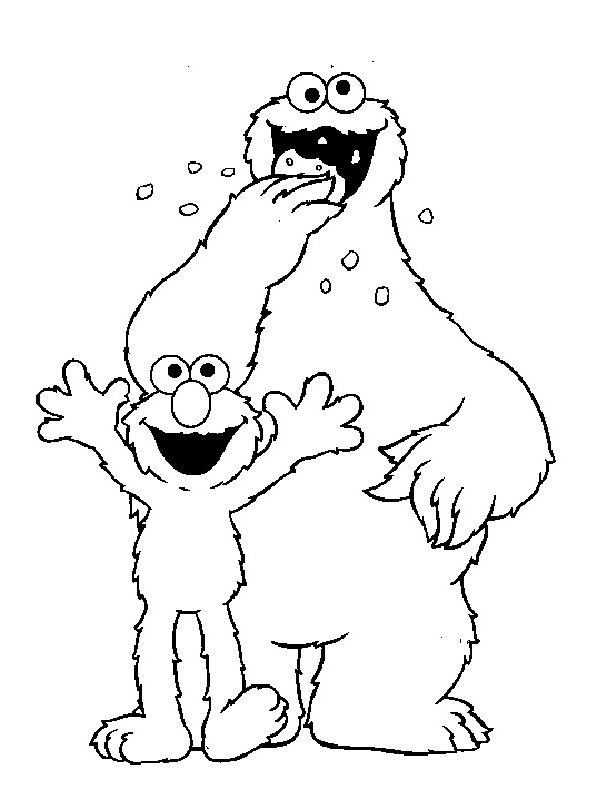 Elmo e Cookie Monster
